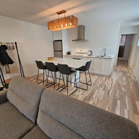 DISPONIBLE - Magnifique 3 1/2 rénové + cour + meubles @ louer - Photo 4