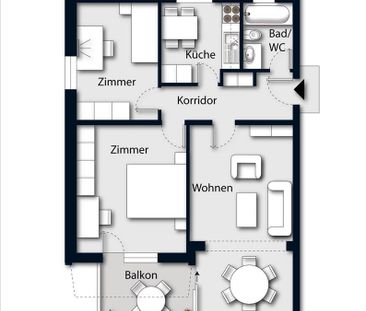 "Ansprechende Stockwerk-Wohnung am Bodensee!" - Photo 6