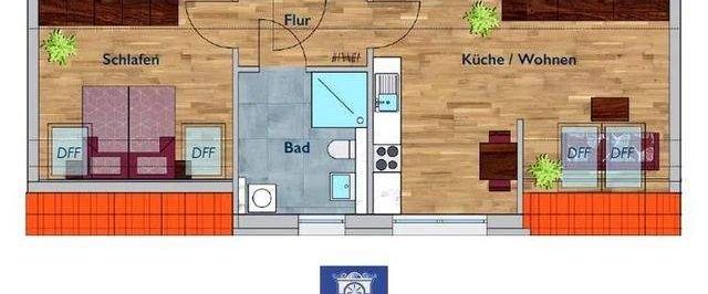 Erstbezug! Modern sanierte 2-Zimmerwohnung unterm Dach sucht perfekten Mieter! - Foto 1