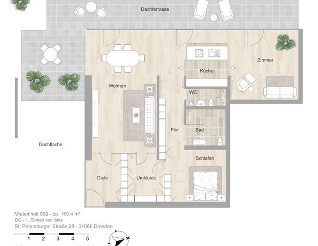 Citylights & Ballons – Penthouse mit besonderem Flair und EBK! - Foto 1