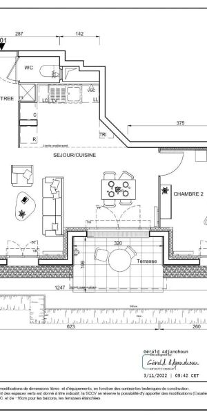 Appartement à louer 3 pièces 59.96m² - Photo 2