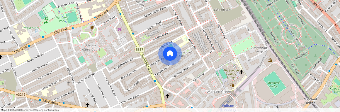 Knivet Road, Fulham Broadway/North End Rd E, SW6