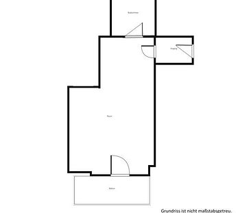 Schicke 1-Zimmerwohnung mit Einbauküche - Foto 3