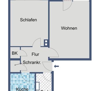 Wohnung mit Balkon in ruhigem Mehrfamilienhaus - Foto 6