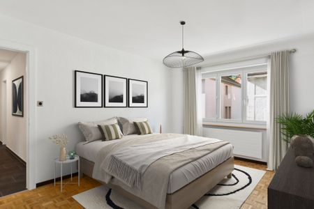 Magnifique appartement rénové de 3 pièces à louer avec terrasse et ascenseur - Photo 2
