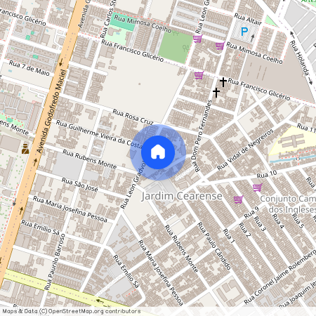 Rua Benjamim Brasil - até 1081 - lado ímpar, Jardim Cearense, Fortaleza, CE, 60712003