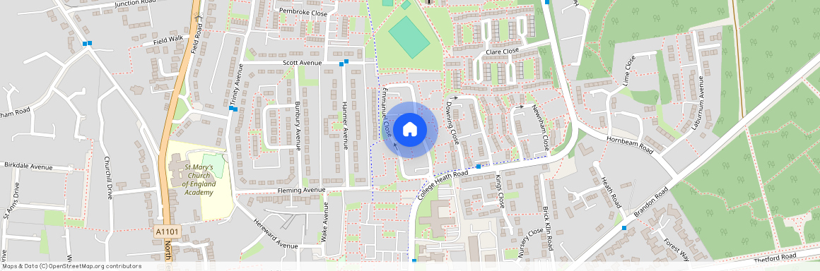 Emmanuel Close, Mildenhall, Bury St. Edmunds