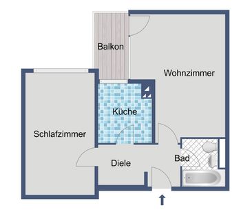 2-Zimmer-Wohnung mit Blick ins Weite! - Photo 2