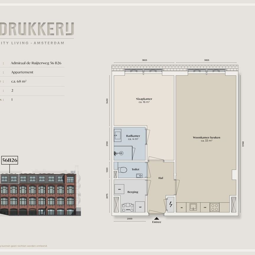 Appartement te huur: Admiraal De Ruijterweg 56-B26 1056 GL Amsterdam - Photo 2