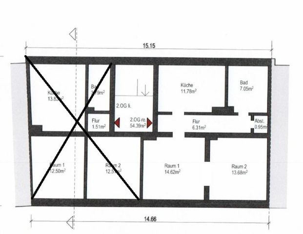 Wohnung Remscheid Nähe Zentrum, HBF, für Jobcenter zu teuer - Foto 1