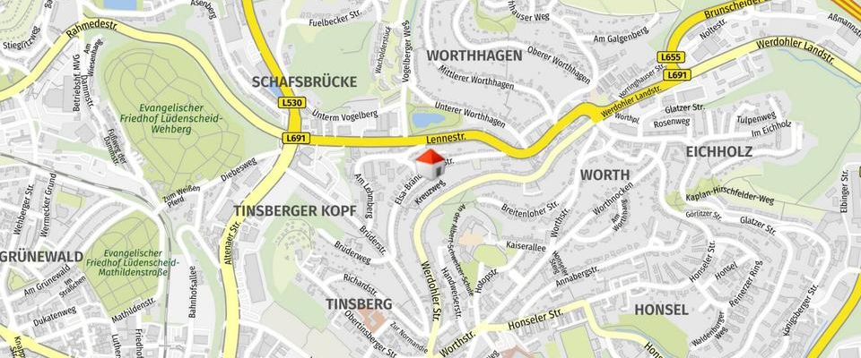 SCHADE HAUSVERWALTUNG - Gepflegte 2-Zimmerwohung im Erdgeschoss in Lüdenscheid! - Foto 1