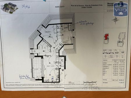 Location Appartement 3 pièces 69m² TOURS 37100 - Photo 5