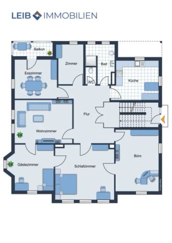 Charmante 5,5-Zimmer-Wohnung in guter Lage von Coburg mit Balkon - Foto 4