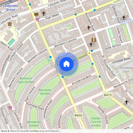 Elgin Crescent, Notting Hill, London, W11