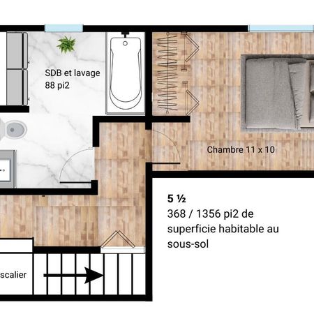 Logement 3 chambres à Val-David - Photo 3