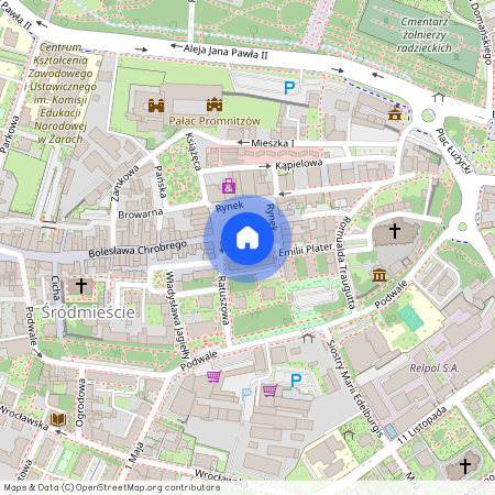 pl. Rynek, lubuskie, żarski, Żary