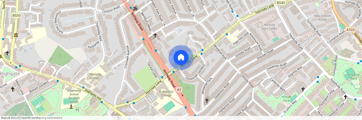 Hornsey Lane, Bridge House, N6