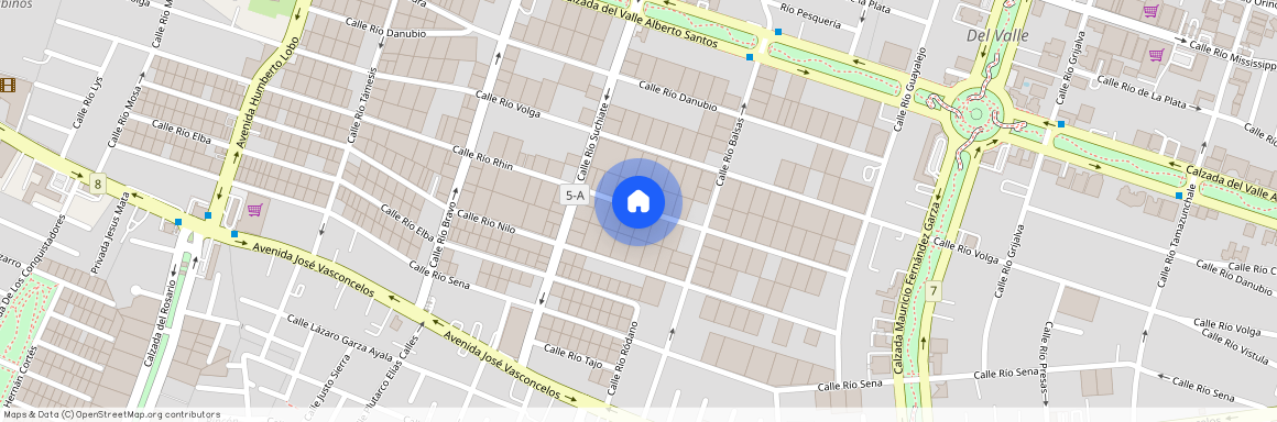 Calle Río Rhin, Del Valle, San Pedro Garza García, Nuevo León, 66220, México