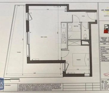 Appartement à louer 2 pièces 44.08m² - Photo 1