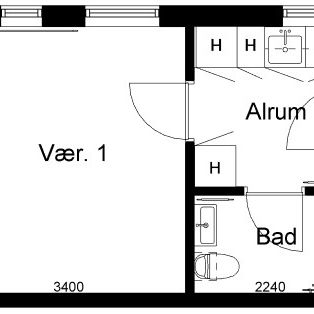 1-værelses studiebolig - Photo 2