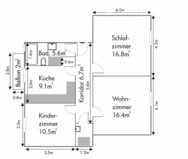 3 Zimmer, 65 m² - Photo 5