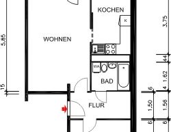 2 Zimmer, großer sonniger Balkon und Tageslichtküche - Photo 1