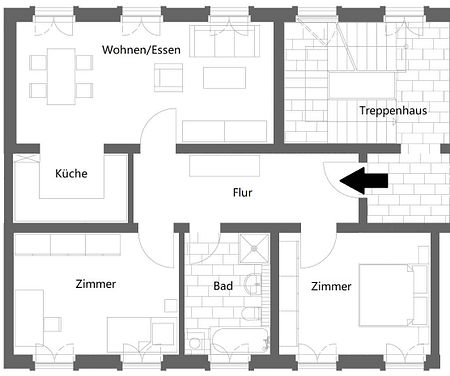 Moderne 3-Zimmer-Wohnung im Herzen von Cottbus zu vermieten - Photo 4