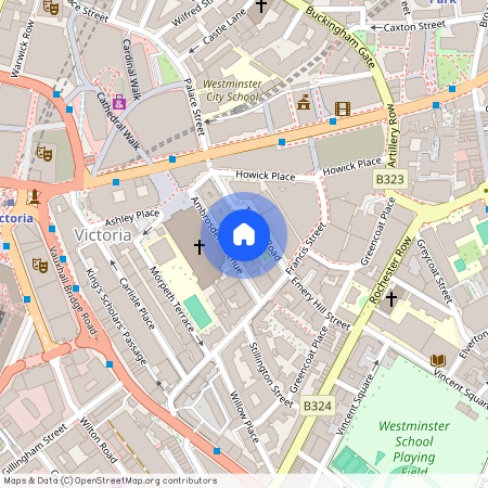 Ashley Gardens, Ambrosden Avenue, Westminster, London, SW1P