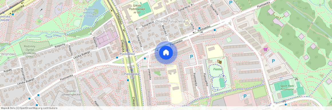 ul. Piastowska, Przymorze Wielkie, Gdańsk, pomorskie