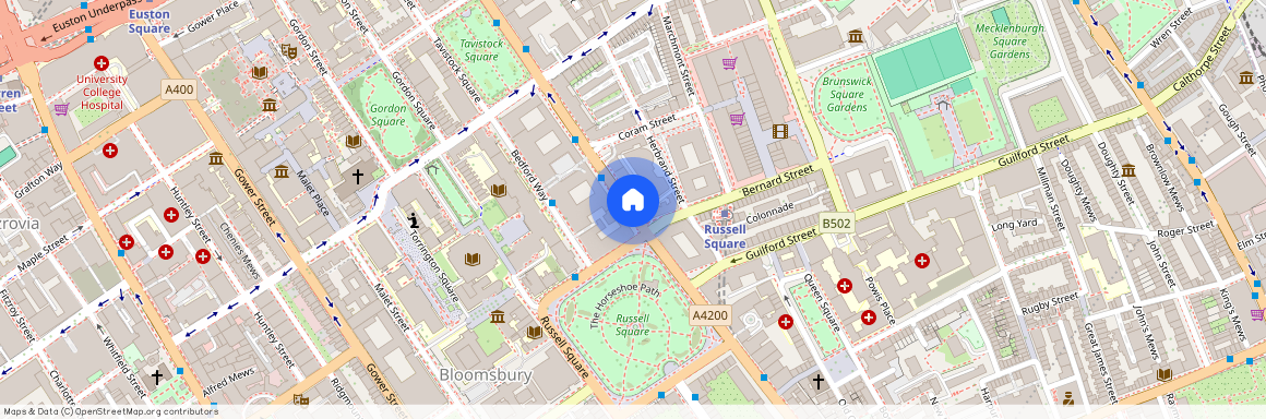 Woburn Place, Bloomsbury, WC1H, London