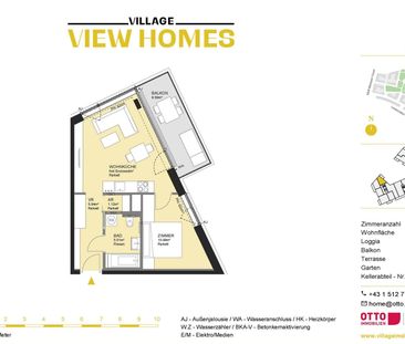 Erstbezug im Village, 2 Zimmer mit Balkon zur Miete - Photo 5