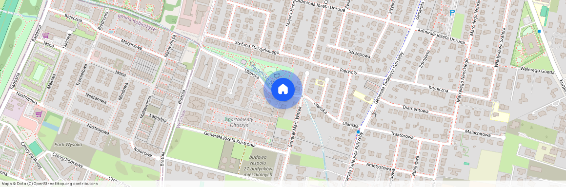 ul. Ułańska, Ołtaszyn, Krzyki, Wrocław, dolnośląskie