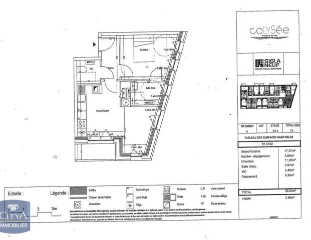 Appartement à louer 2 pièces 39m² - Photo 1