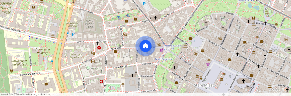 ul. Krupnicza, Piasek, Stare Miasto, Kraków, małopolskie