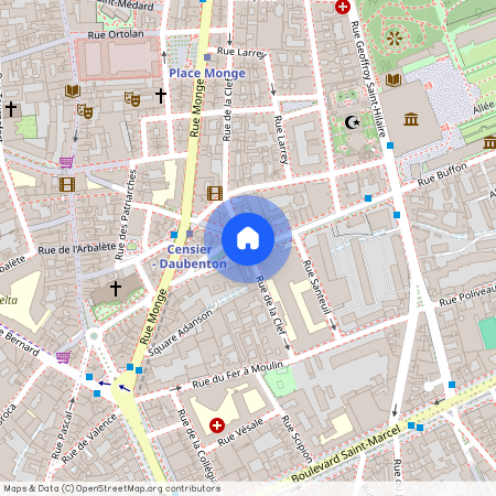 Rue de la Clef et Rue Censier 75005 Paris (5e arrondissement)