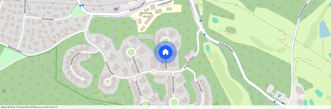 Frisksportarvägen, Lidingö