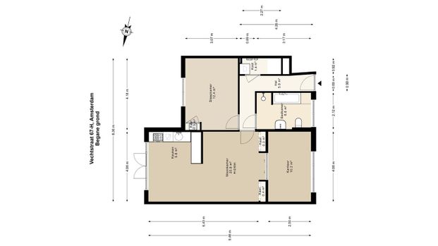 Appartement te huur: Vechtstraat 67-H 1079 JA Amsterdam - Photo 1