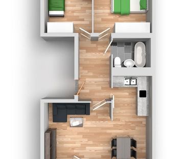 3-Raum-Wohnung Erich-Kästner-Straße 2 - Foto 3