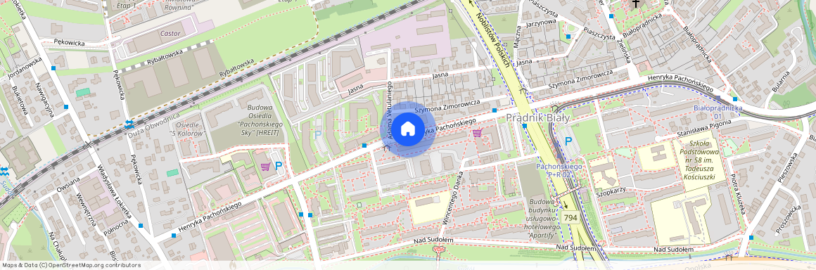 ul. Henryka Pachońskiego, Prądnik Biały, Prądnik Biały, Kraków, małopolskie