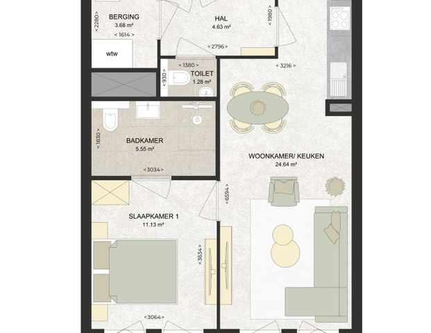 Appartement te huur: Kennedylaan 384 2035 TR Haarlem - Photo 1