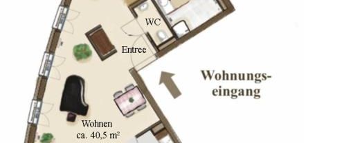 01067 Dresden - Altstadt , Neumarkt Typ I WE 29 möbliert - Foto 1