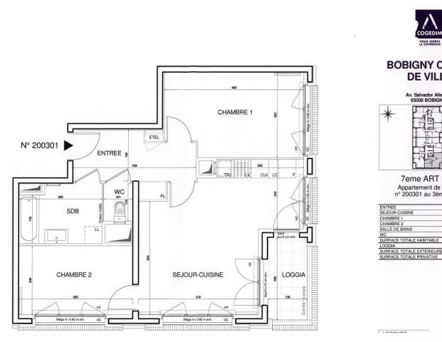 location Appartement T3 DE 61.6m² À BOBIGNY - Photo 1