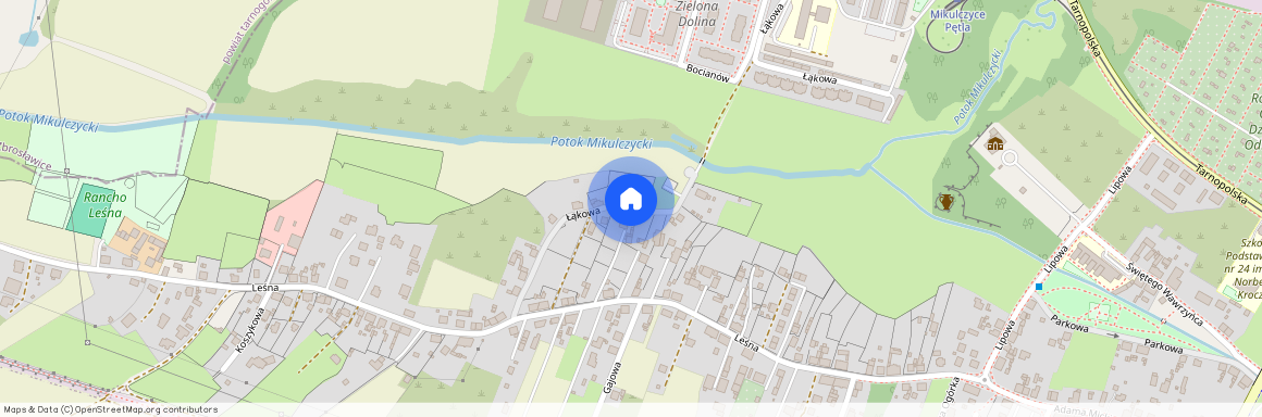 ul. Łąkowa, Mikulczyce, Zabrze, śląskie