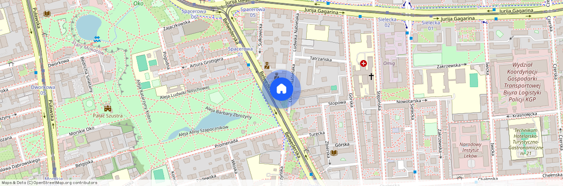 ul. Belwederska, Sielce, Mokotów, Warszawa, mazowieckie