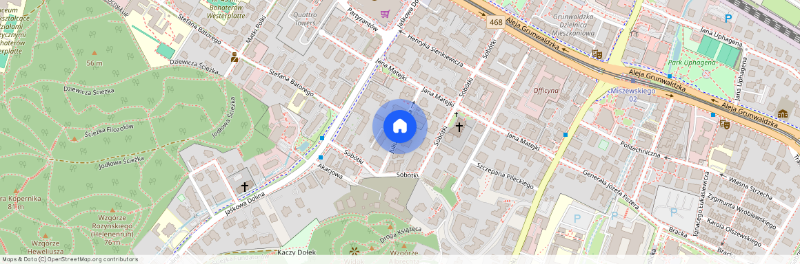 ul. Juliusza Kossaka, Wrzeszcz Górny, Gdańsk, pomorskie