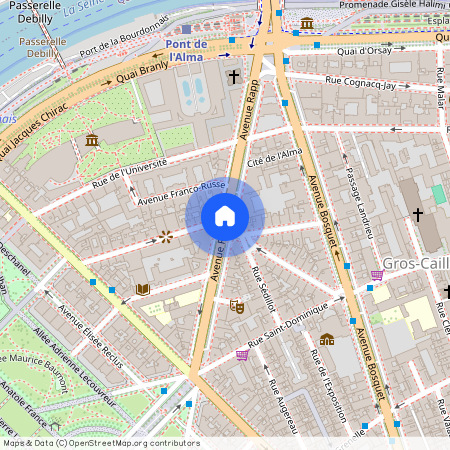 Paris VII - Gros Caillou, Avenue Rapp