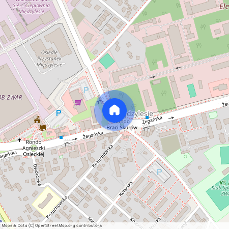 ul. Mieczysława Pożaryskiego, Międzylesie, Wawer, Warszawa, mazowieckie