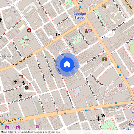 Rathbone Street, East Marylebone/Fitzrovia, W1T 1NE