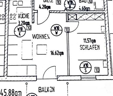 Dresden-Pieschen: 2-Zimmer-Wohnung mit Balkon und Außenstellplatz, ... - Photo 3