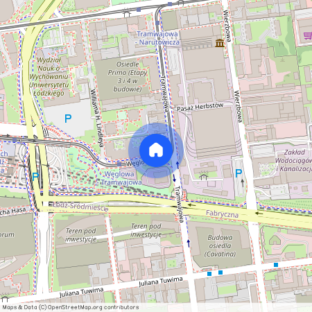 ul. Tramwajowa, Fabryczna, Śródmieście, Łódź, łódzkie